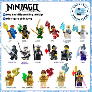   Có sẵn  Đồ chơi lắp ráp minifigures Ninjago Techno Nindroid - Mô hình lắp ghép nhân vật season 3 