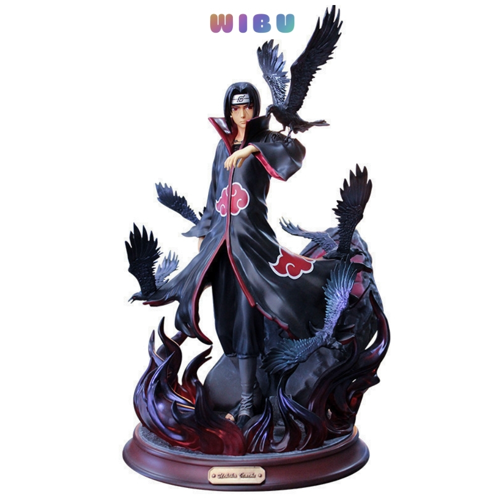 Mô Hình Naruto Itachi Akatsuki Hắc Hỏa Cao 29cm Full Box Figure Naruto - WiBu