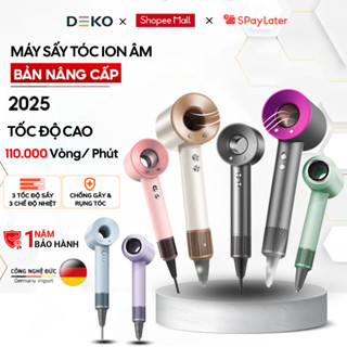  Máy Sấy Tóc Ion Âm 2 Chiều Nóng Lạnh Chăm Sóc Tóc Tốc Độ Có 3 Chế Độ Sấy Tặng Kèm Đầu Sấy Tạo Kiểu 