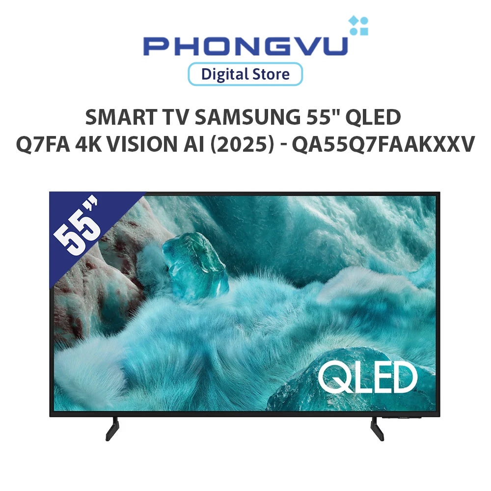 [Shopee Lắp Đặt 0Đ HN HCM] Smart TV Samsung 55" QLED Q7FA 4K Vision AI (2025) - QA55Q7FAAKXXV - Bảo 