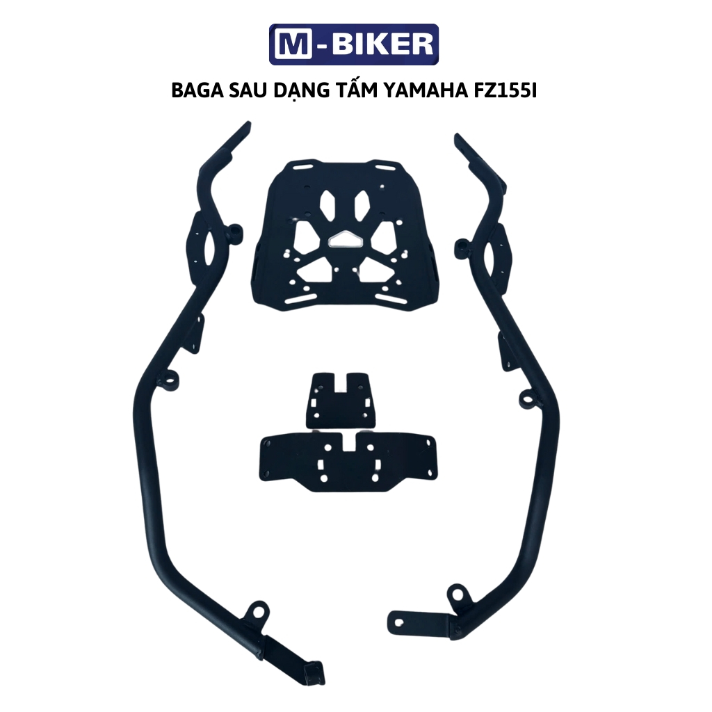 Baga fz155, baga sau fz155, cảng sau fz155 chất liệu thép, sơn tĩnh điện màu đen.