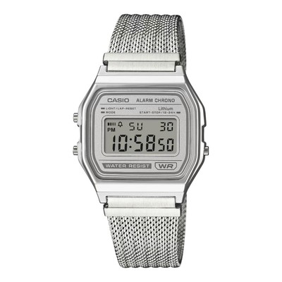 Đồng hồ nam dây kim loại CASIO A158WEM-7DF chính hãng