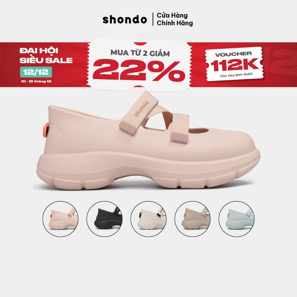  Giày Ballet Sneaker Nữ Dreamie Tôn Dáng Mềm Mại Shondo Nhiều Màu 