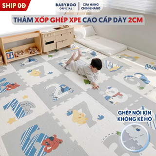 Thảm Ghép Cho Bé Lót Sàn Xốp XPE Little Kicks Cao Cấp Dày 2cm, Êm Ái Chống Trượt