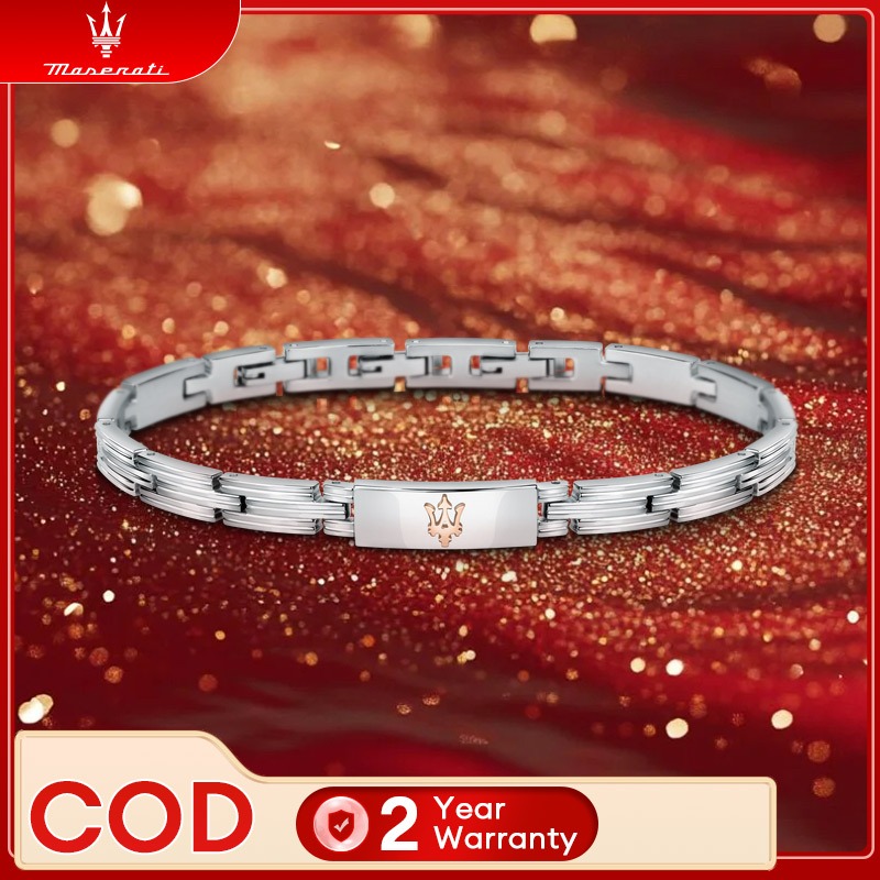 Maserati Men's Stainless Steel Bracelet 220mm JM121ATK12 (Adjustable)