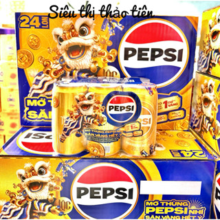  Thùng 24 Lon Nước Ngọt Có Gaz Pepsi Lon 235ml 320ml 