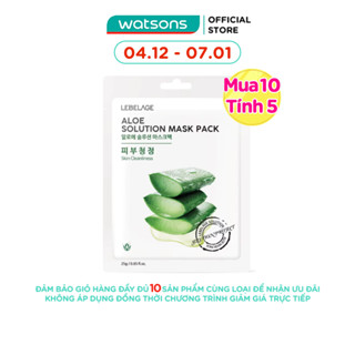  Mặt Nạ Lebelage Aloe Solution Mask Pack Skin Cleanliness Chiết Xuất Nha Đam 25g 