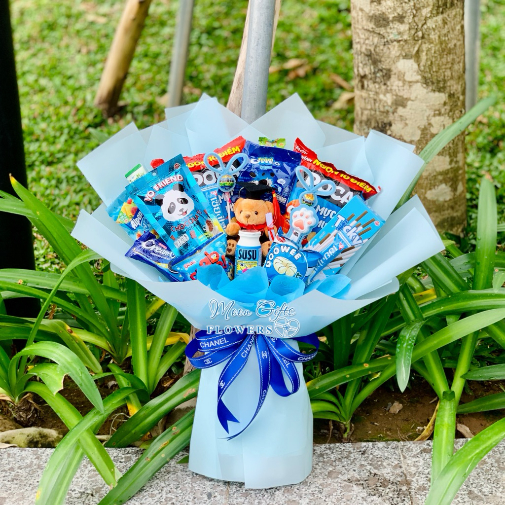 [Hoả tốc HN] Bó hoa kẹo gấu tốt nghiệp nhỏ, quà tặng kỷ yếu, chúc mừng tốt nghiệp