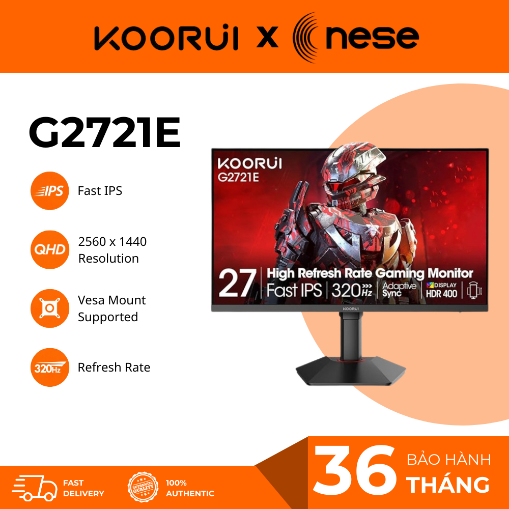 ✅ KOORUI G2721E – MÀN HÌNH GAMING QHD 27″ 320Hz | Sức Mạnh Đỉnh Cao Cho Game & Đồ Họa