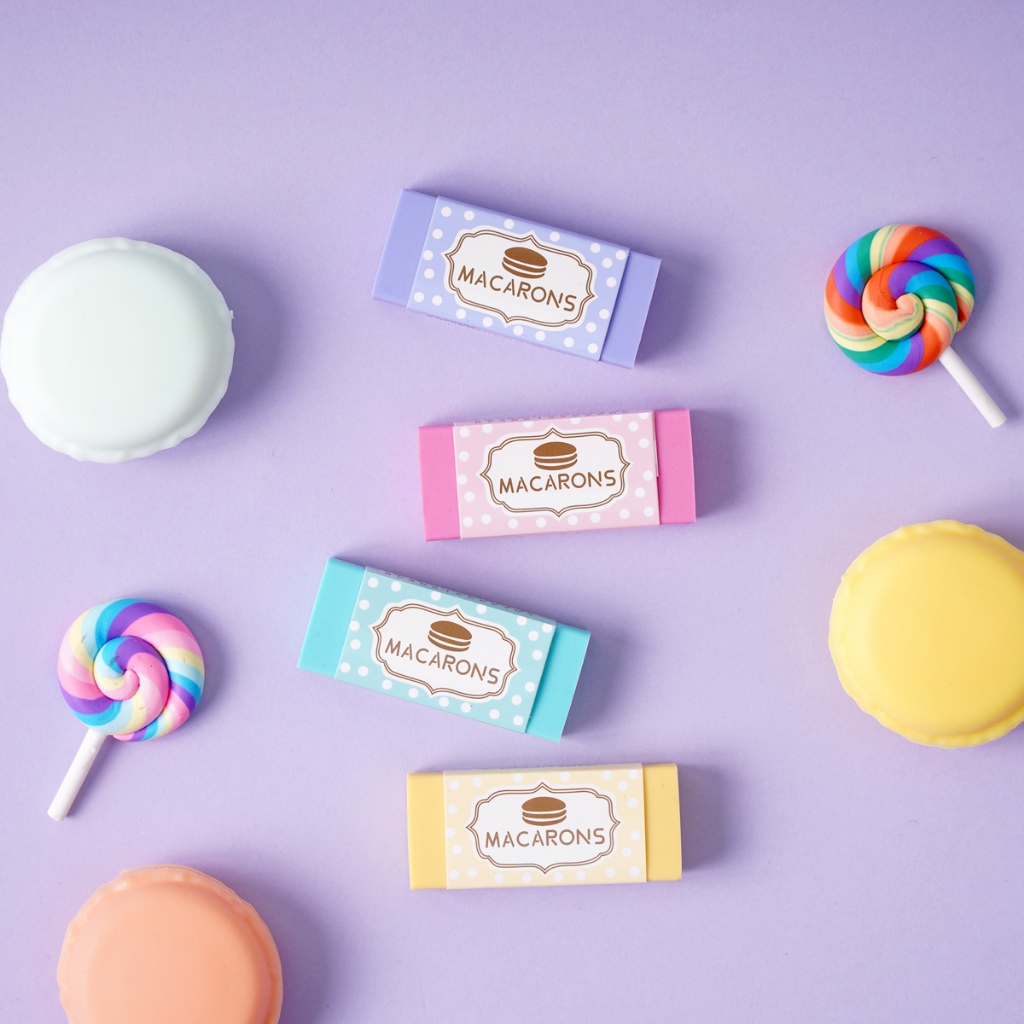 Gôm Tẩy Bút Chì CLASSMATE, Cục Tẩy Chì Nano In Hình Macarons Chất Liệu An Toàn, Tẩy Sạch, Ít Vụn CL-