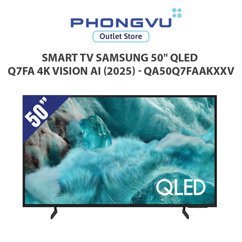 Smart TV Samsung 50" QLED Q7FA 4K Vision AI (2025) - QA50Q7FAAKXXV - Bảo hành 24 tháng