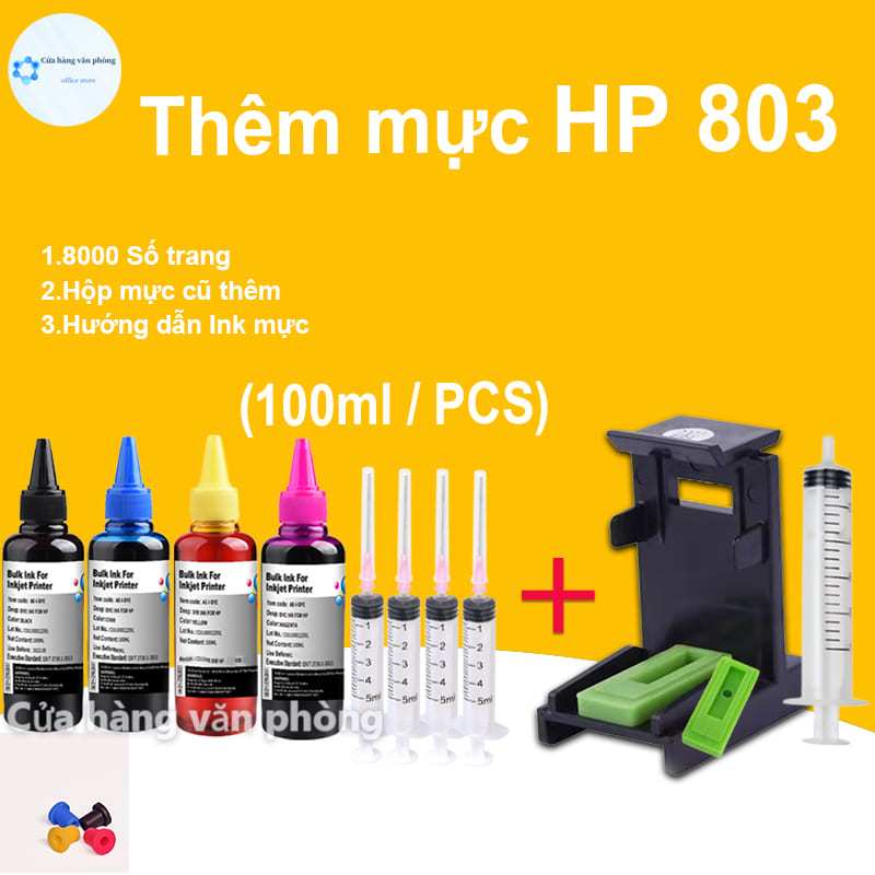 Dành cho hộp mực HP 803 803xl HP803 Dành cho máy in HP Deskjet 2132 2621 2622 1112 1110 2131 2130 26