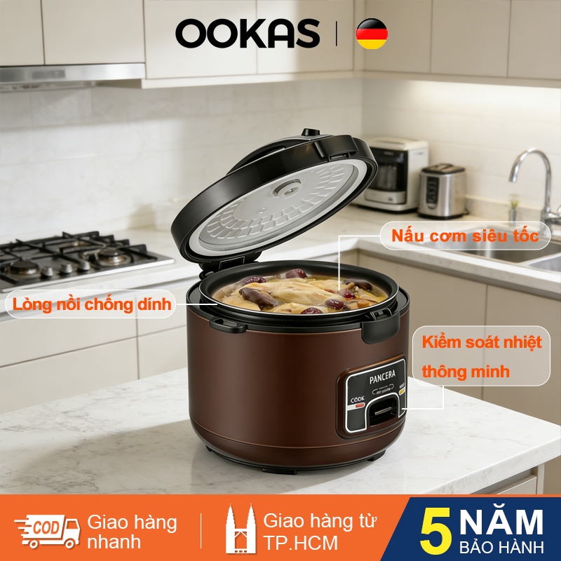 OOKAS Nồi Cơm Điện mini 1L, Bảo hành 12 tháng
