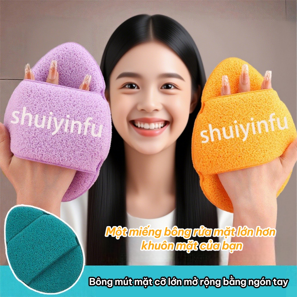 Bông rửa mặt mềm mịn làm sạch da không đau rát G14