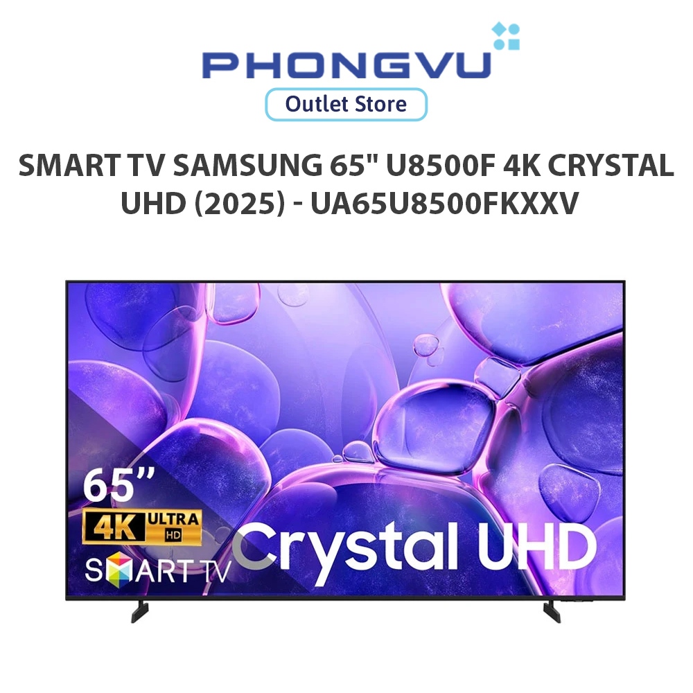 Smart TV Samsung 65" U8500F 4K Crystal UHD (2025) - UA65U8500FKXXV - Bảo hành 24 tháng