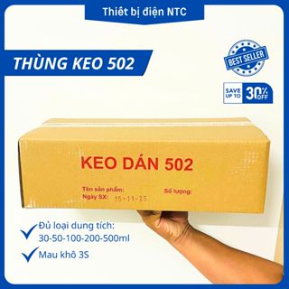  Thùng keo 502 con voi loại tốt keo dán sắt dính chắc dung tích 30-50-100-200-500 đủ loại 