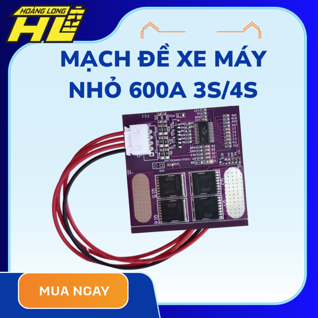 Mạch Đề Xe Máy Tím Nhỏ  600A ( 3s/4s )