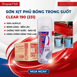  Sơn Xịt Phủ Bóng Trong Suốt Red Fox   Trang Trí Bảo Vệ Bề Mặt Gỗ Đồ Gia Dụng Đồ Chơi Xe Máy...  