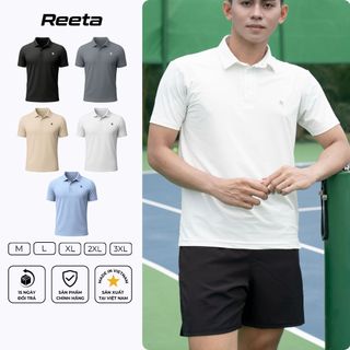  Áo polo thể thao nam Reeta co giãn 4 chiều vải lạnh thoáng mát - A3106 