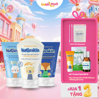   ✨MUA 1 TẶNG 2 QUÀ  Kem Bôi Da Cho Bé KUTIESKIN  Tuýp 30g  - Giúp Giảm Mẩn Ngứa Hăm Tã Chàm Sữa Dưỡng Ẩm IMC 