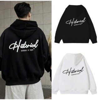 Áo Khoác HISTORICAL Nỉ Hoodie Zip COTTON Thêu   - HD HISTORICAL Form Rộng Nam Nữ Unisex