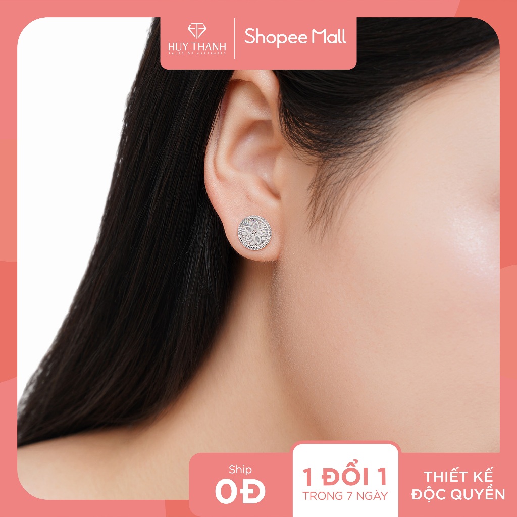 RABBIT TALES - Bông tai Vàng 10K Little Aura BTBZ056 Huy Thanh Jewelry