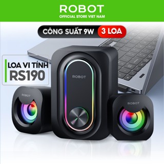 Loa Vi Tính Gaming ROBOT RS190 Công Suất 9W Âm Thanh HD Chất Lượng Cao Hiệu Ứng LED RGB 