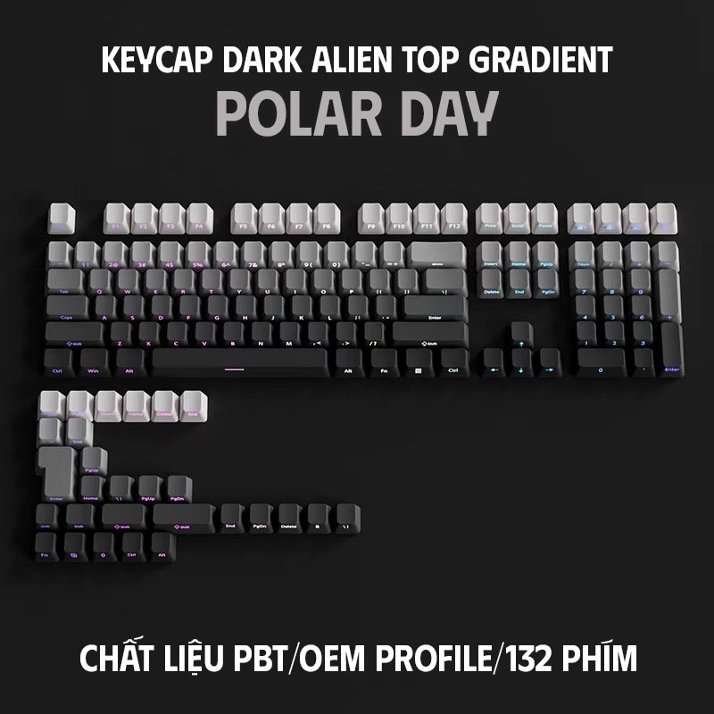 Bàn Phím Cơ DARK ALIEN K75 PRO Multi Modes Linear Switch Núm Xoay Hotswap Mạch Xuôi | BigBuy360 - bigbuy360.vn