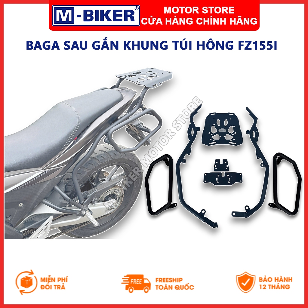 Baga Fz155, Baga sau Fz155, Baga hông Fz155, Khung túi Fz155, Baga sau gắn khung treo túi hông Fz155