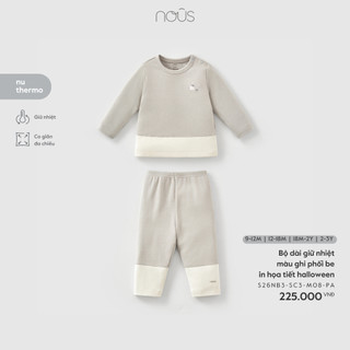  Nous Baby Bộ quần áo dài giữ nhiệt bộ dài mềm ấm thu đông bé trai bé gái mềm mịn cho bé từ 8.5-15kg BST T12 