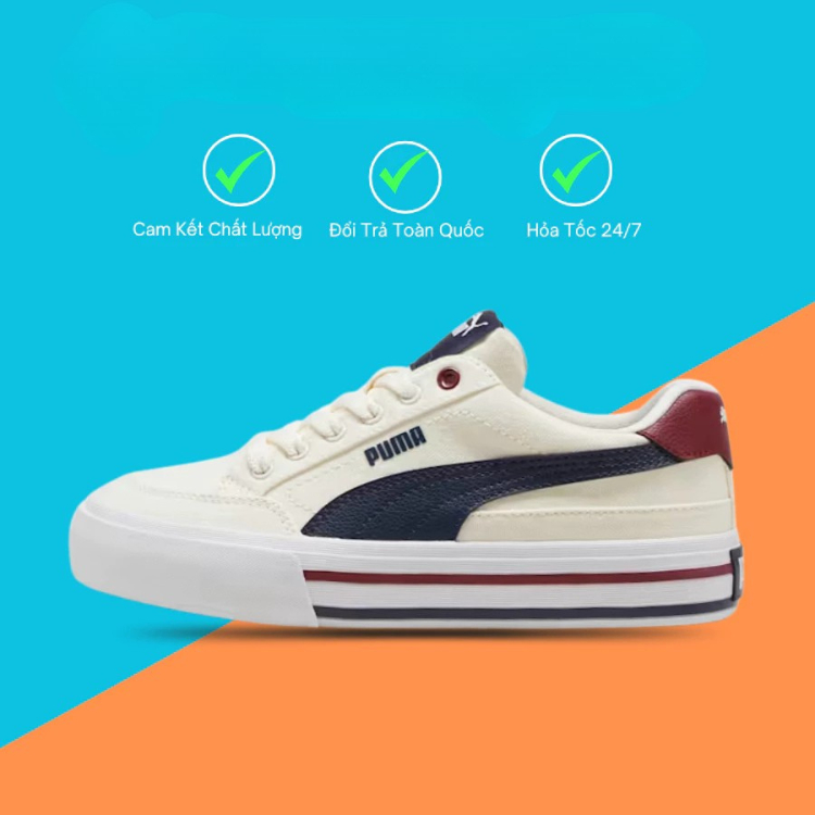 Giày Puma Court Classic Vulcanized Nam Nữ Bản Cao Cấp Full Box