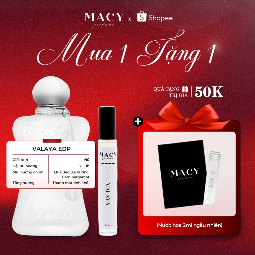 Nước hoa Nữ Valaya | Thanh mát, dịu nhẹ | Cá tính