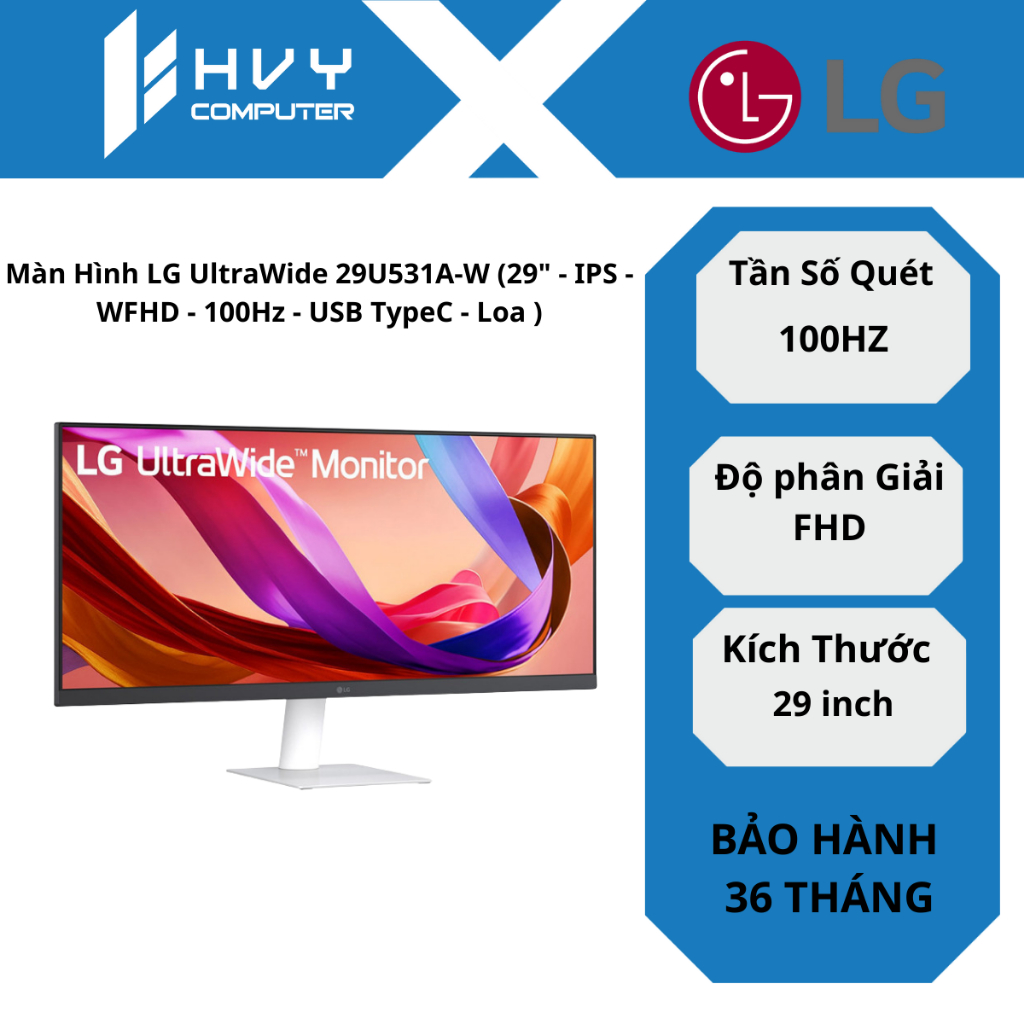 Màn Hình LG UltraWide 29U531A-W (29" - IPS - WFHD - 100Hz - USB TypeC - Loa )