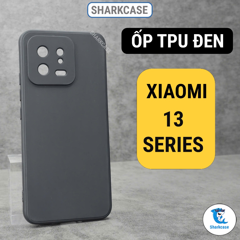 Ốp lưng Xiaomi 13 , 13 pro, Lite 5G viền cạnh vuông bảo vệ camera điện thoại Vỏ bao đt xiaomi shark