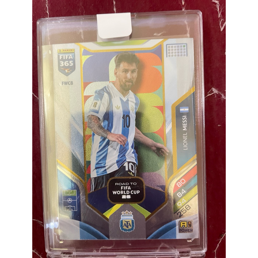 thẻ cầu thủ Messi panini fifa 365