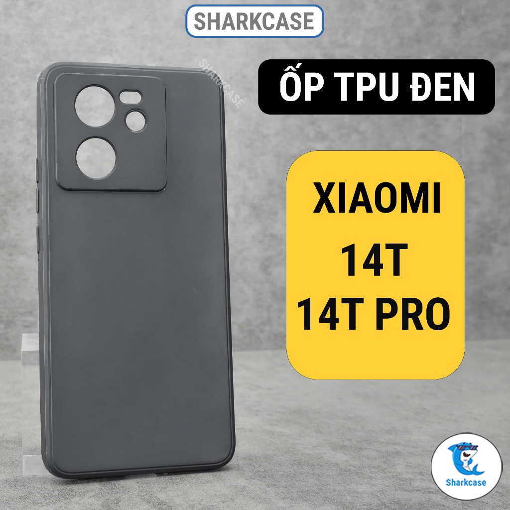Ốp lưng Xiaomi 14T, 14T Pro cạnh vuông bảo vệ cam toàn diện nhựa dẻo tpu Vỏ bao đt xm sharkcase
