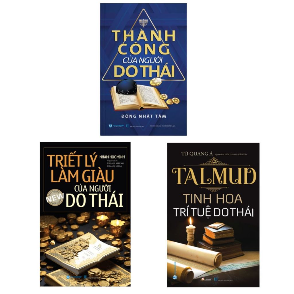 Sách - Combo TalMud - Tinh Hoa Trí Tuệ Do Thái + Triết Lý Làm Giàu Của Người Do Thái + Thành Công Củ
