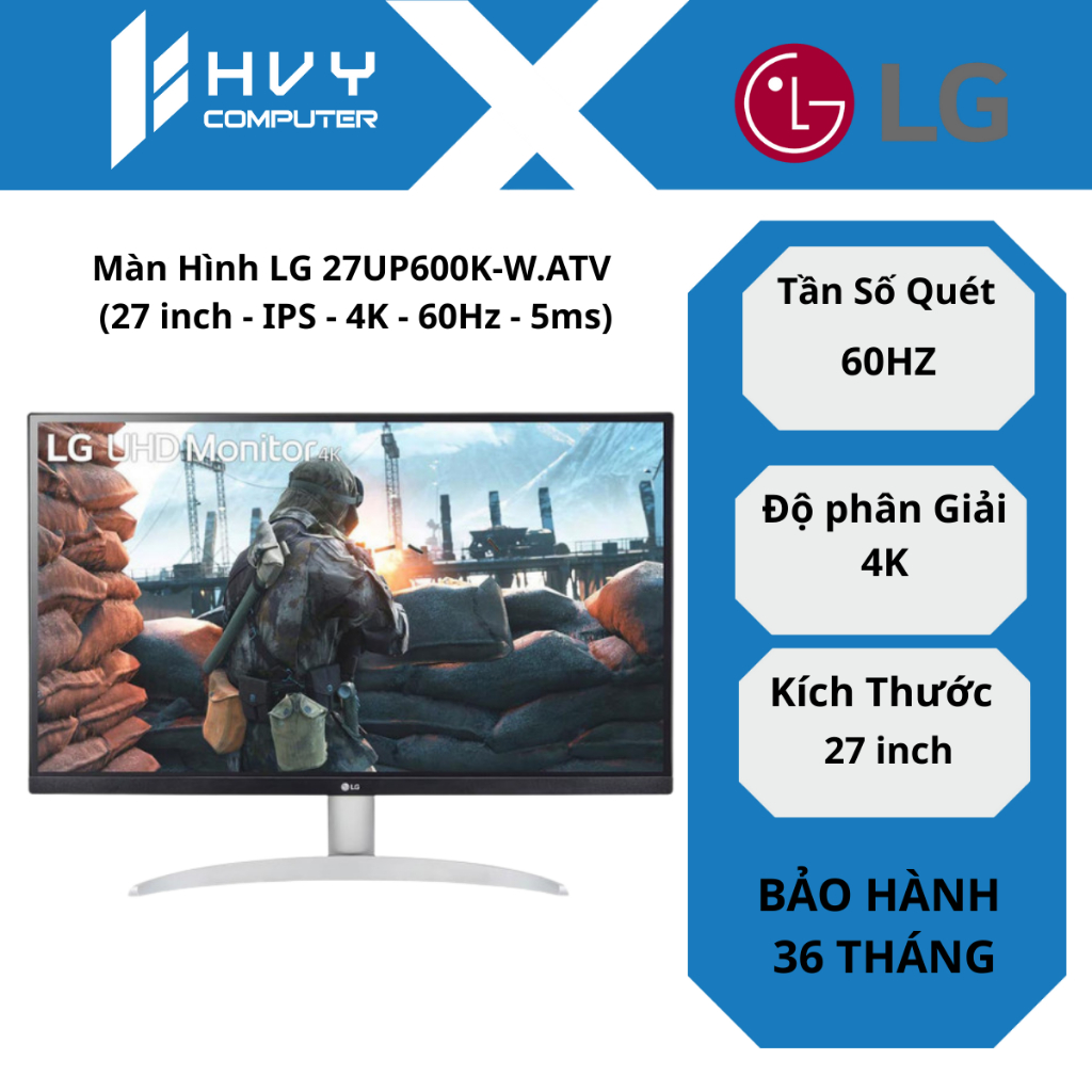 Màn Hình LG 27UP600K-W.ATV (27 inch - IPS - 4K - 60Hz - 5ms)