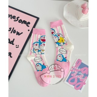 Tất vớ Doraemon Doremon cổ cao người lớn