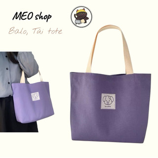 túi tote đeo vai hình gấu, vải bố chống nước, đơn giản đựng đồ mẹ và bé, đựng đồ đi làm tote gấu