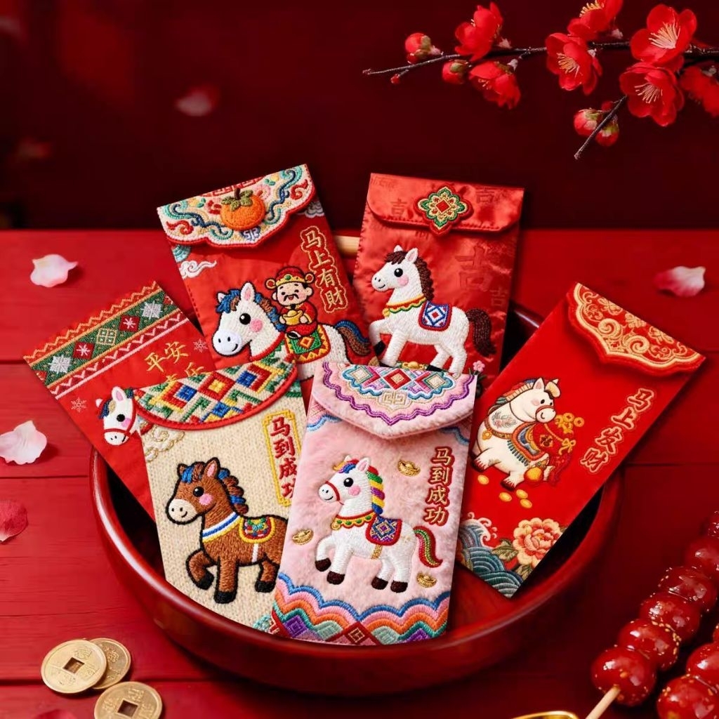 combo 30 Bao Lì Xì Tết 2026 Giấy Cứng Cao Cấp – Bao Mừng Tuổi Đỏ Đẹp - bao lì xì con ngựa cao cấp7