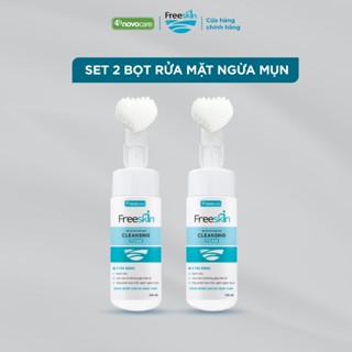  Set 2 Bọt rửa mặt ngừa mụn Novocare - Freeskin Cleansing Foam dùng cho da dầu da mụn 