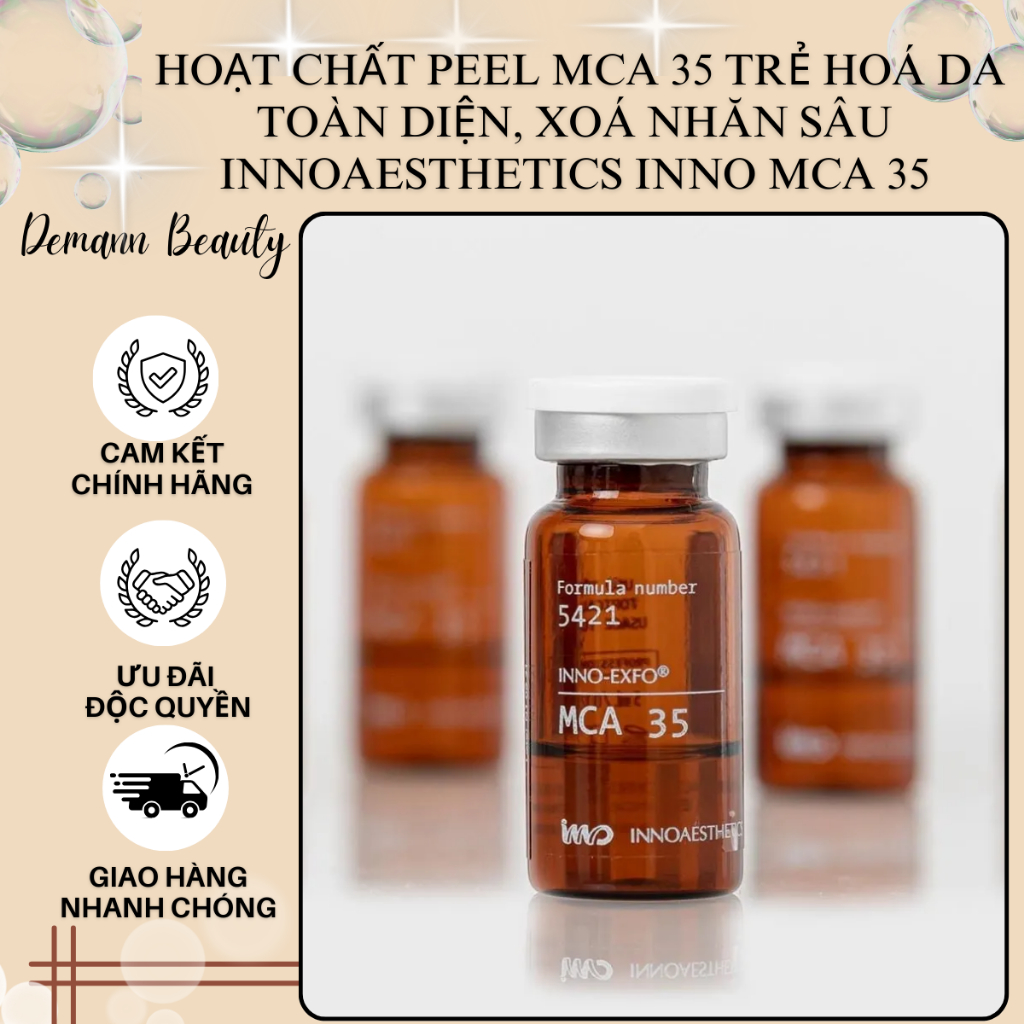 Hoạt Chất Peel MCA 35 Trẻ Hoá Da Toàn Diện, Xoá Nhăn Sâu Innoaesthetics INNO MCA 35