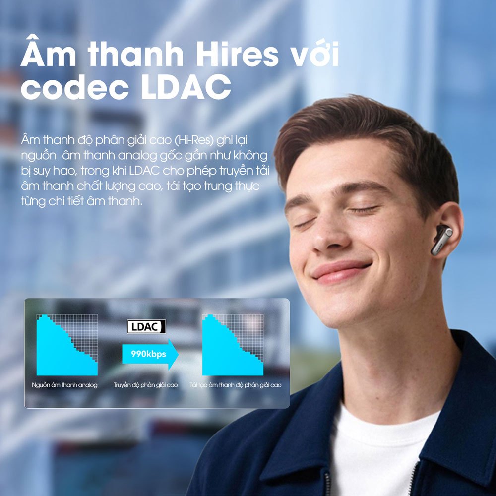 Tai Nghe Bluetooth Earfun Air Pro 4+ Plus - Chống Ồn ANC 50dB, Hi-Res Audio, LDAC, Pin 52H, Bluetooth 5.4, aptX - Bảo Hà | BigBuy360 - bigbuy360.vn