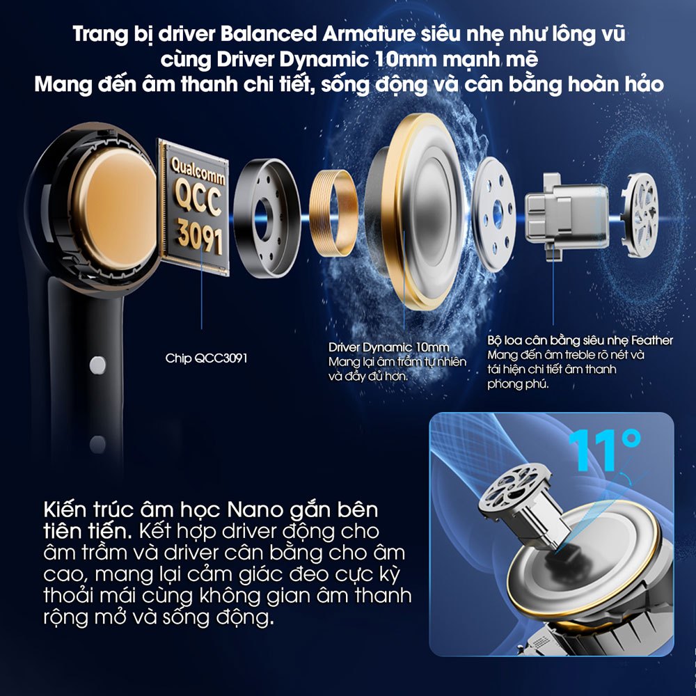 Tai Nghe Bluetooth Earfun Air Pro 4+ Plus - Chống Ồn ANC 50dB, Hi-Res Audio, LDAC, Pin 52H, Bluetooth 5.4, aptX - Bảo Hà | BigBuy360 - bigbuy360.vn