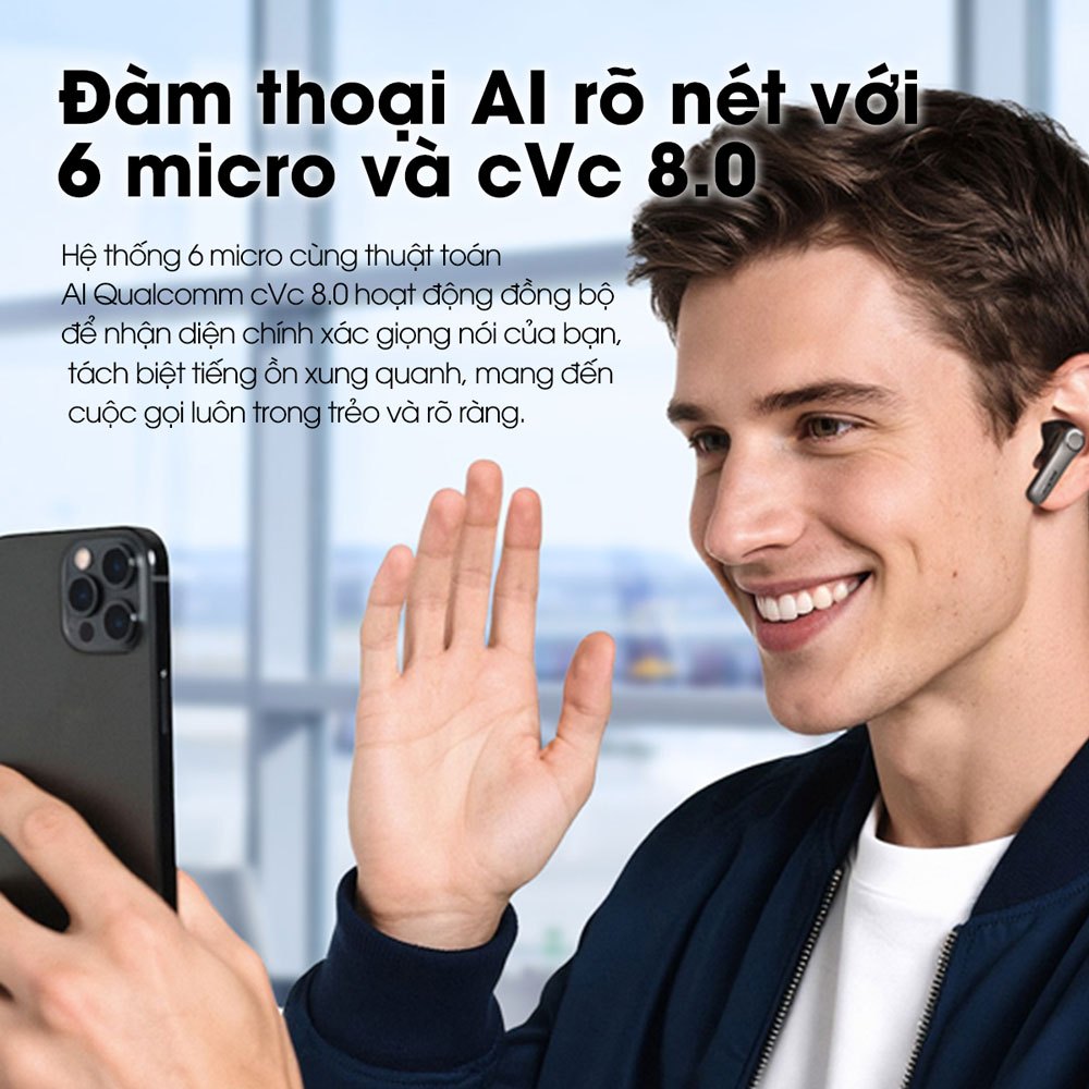 Tai Nghe Bluetooth Earfun Air Pro 4+ Plus - Chống Ồn ANC 50dB, Hi-Res Audio, LDAC, Pin 52H, Bluetooth 5.4, aptX - Bảo Hà | BigBuy360 - bigbuy360.vn