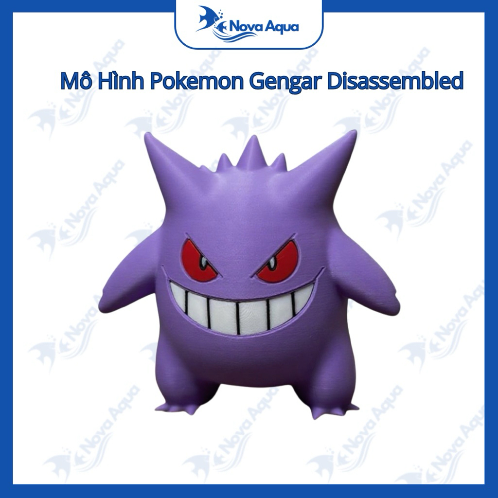 Mô Hình Pokemon Gengar Disassembled ,Mô Hình Trang Trí , Mô Hình Đồ Chơi Nhân Vật| Nova Aqua