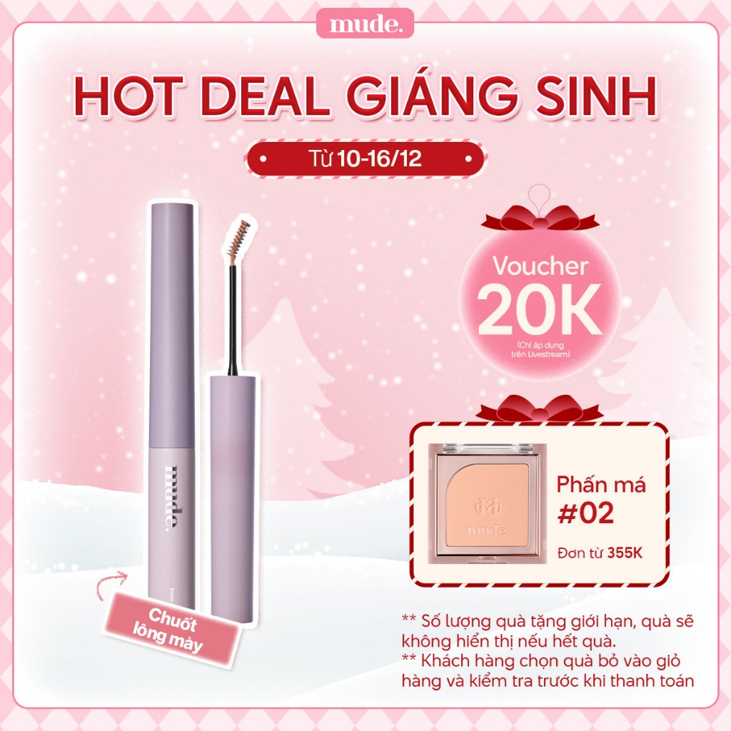 Mascara Lông Mày Siêu Mảnh mude Inspire Skinny Browcara (3.2g) | BigBuy360 - bigbuy360.vn