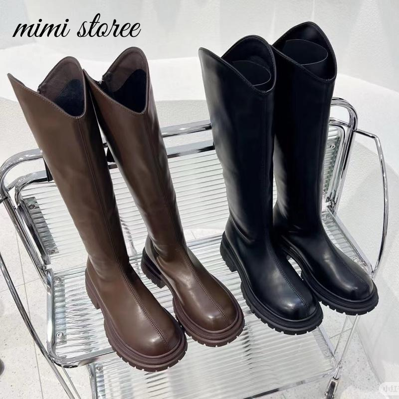 (loại 1 QCCC) Bốt nữ- boot đùi cổ V bigsize nâng chiều cao chất mềm siêu đẹp, Bốt Cao Cấp Dành Cho Bắp Chân To – MSP A12