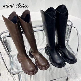   loại 1 QCCC  Bốt nữ- boot đùi cổ V bigsize nâng chiều cao chất mềm siêu đẹp Bốt Cao Cấp Dành Cho Bắp Chân To – MSP A12 